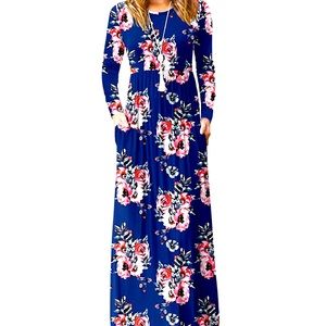 Large Maternity - Gender Reveal Maxi Dress